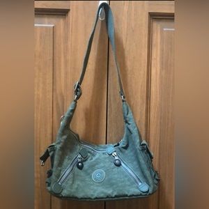 Kipling green purse